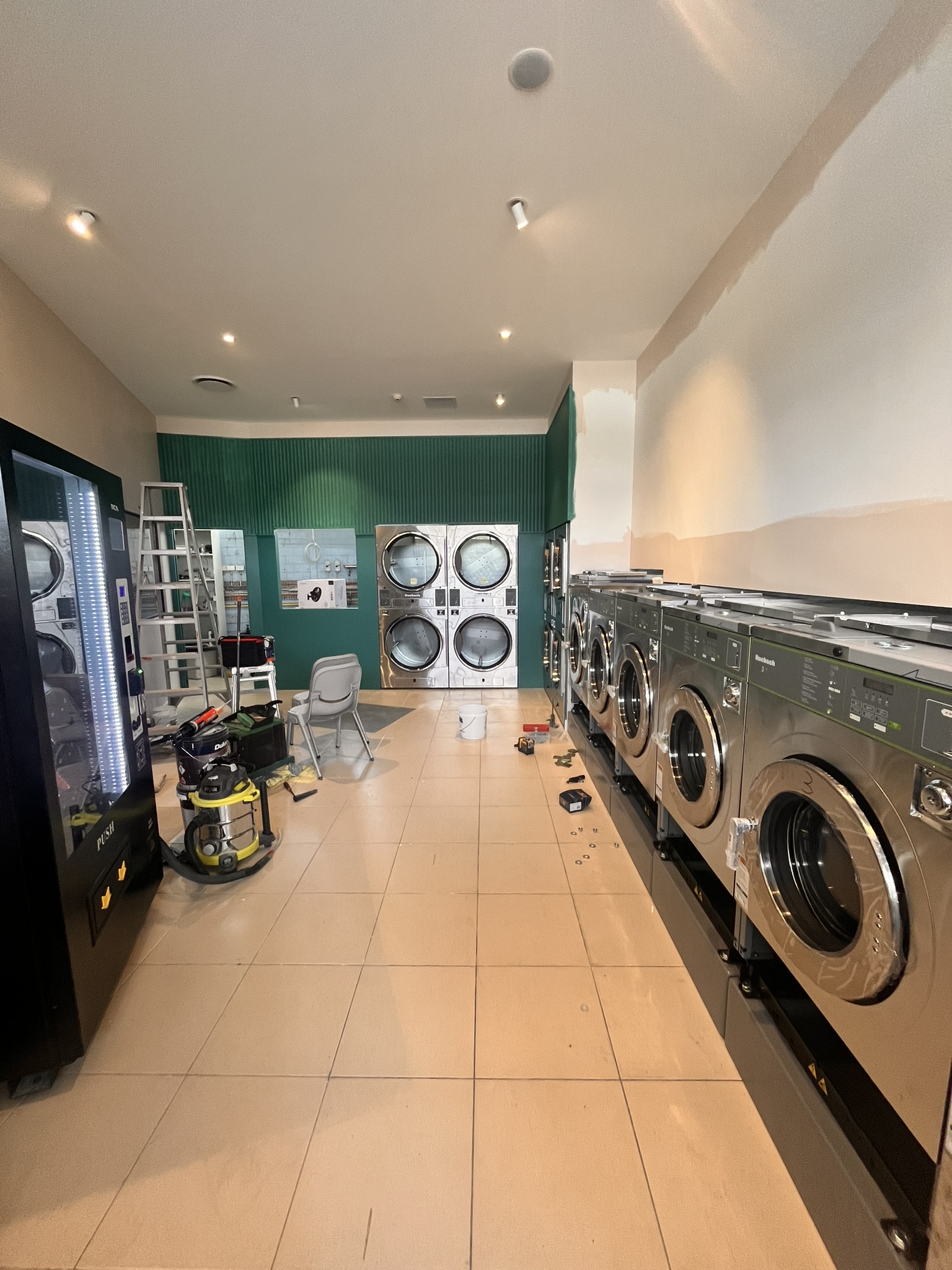 Machines being installed